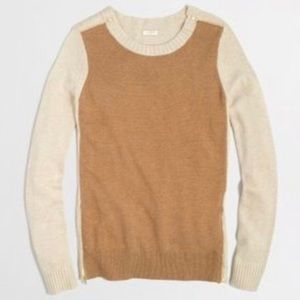J.Crew Colorblock Sweater with Zip Details